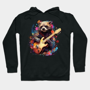 Ferret Playing Guitar Hoodie